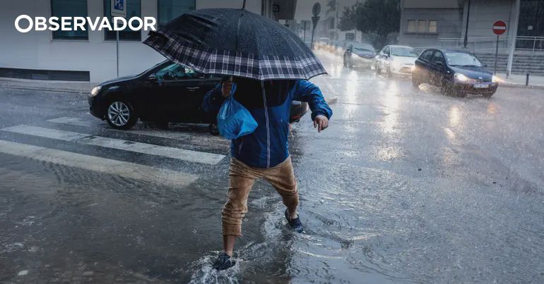 Yellow Weather Warning Issued Across Portugal: Heavy Rain and Strong Winds Expected