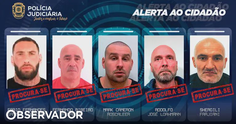 Urgent Appeal: Five Dangerous Criminals on the Loose in Portugal - Authorities Seek Public Help