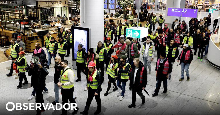 Greve do pessoal de segurança nos aeroportos alemães vai cancelar mais de mil voos