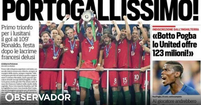 Euro'2016: Portugal é campeão, vitória 1 a 0 contra a França