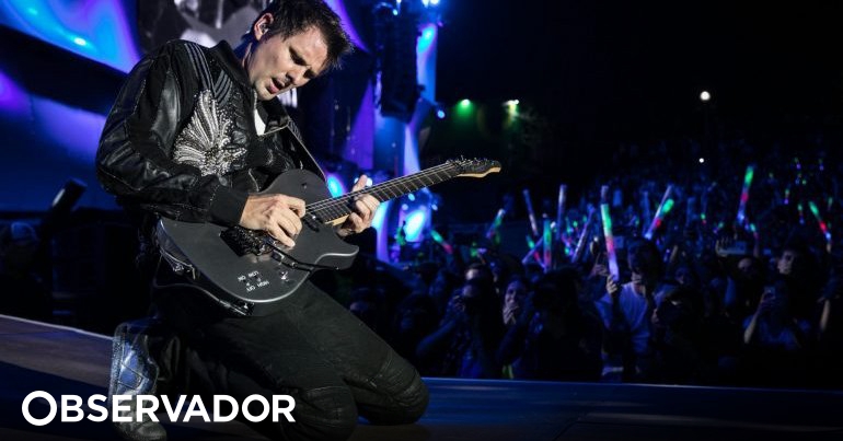 Foto: O show do Muse no Brasil teve uma hora e meia de duração
