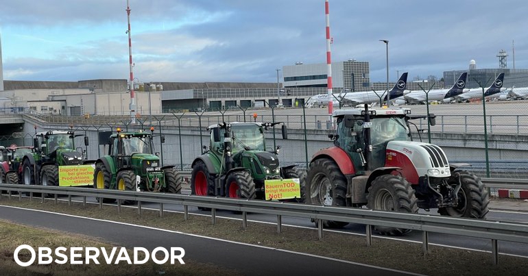 Bauern blockieren Zugang zum Frankfurter Flughafen – Beobachter