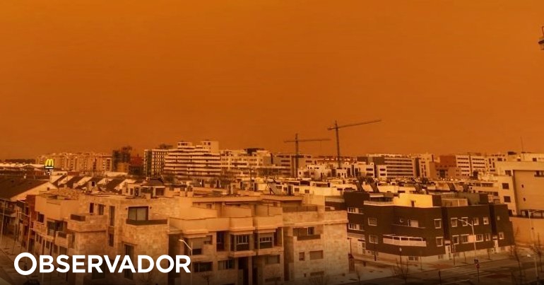 La ‘lluvia de arcilla’ del Sáhara que deja España pintada de naranja se sentirá en Portugal