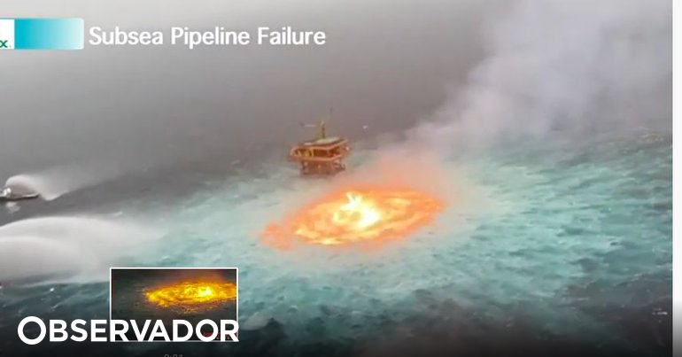 El “ojo de fuego” causado por una fuga de gas de una plataforma petrolera en el Golfo de México – Observer